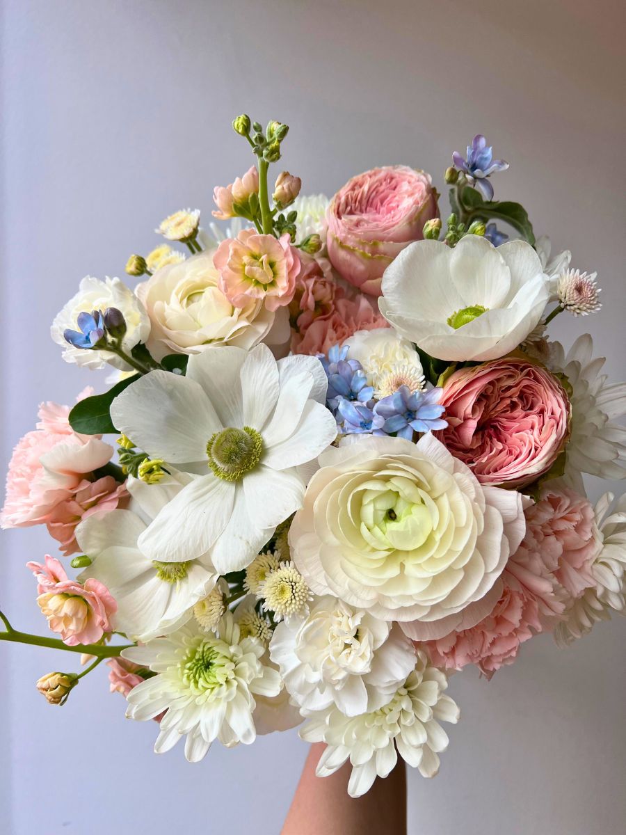 Spring pastel colored bouquet by Galina