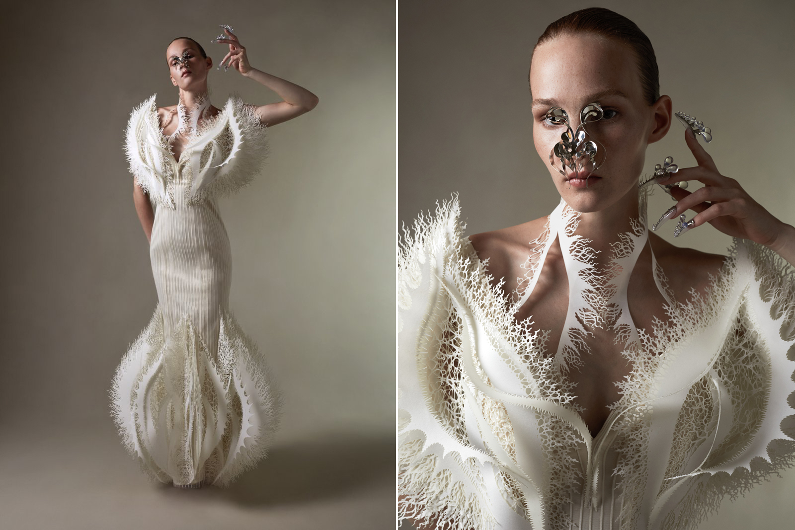 Iris Van Herpen creates haute couture dress from ocean plastic