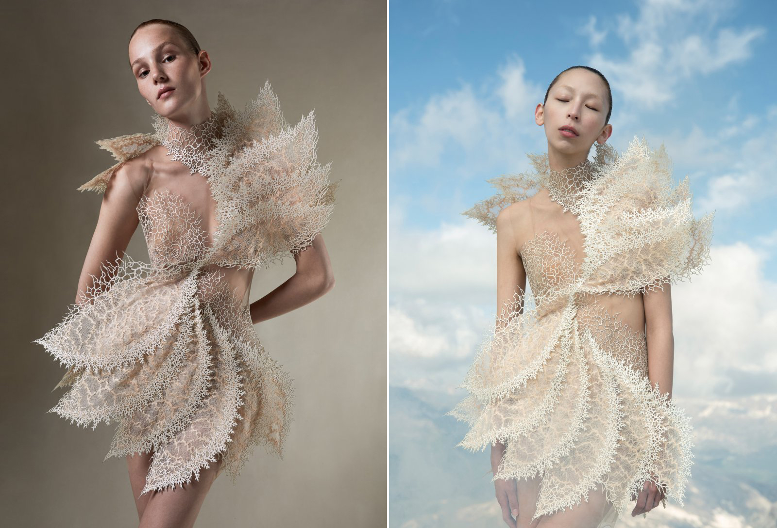 Iris Van Herpen creates haute couture dress from ocean plastic