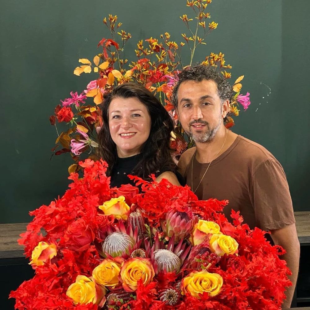 Warja Abrosimova and Dmitry Turcan With Odilia Flowers by Coloriginz