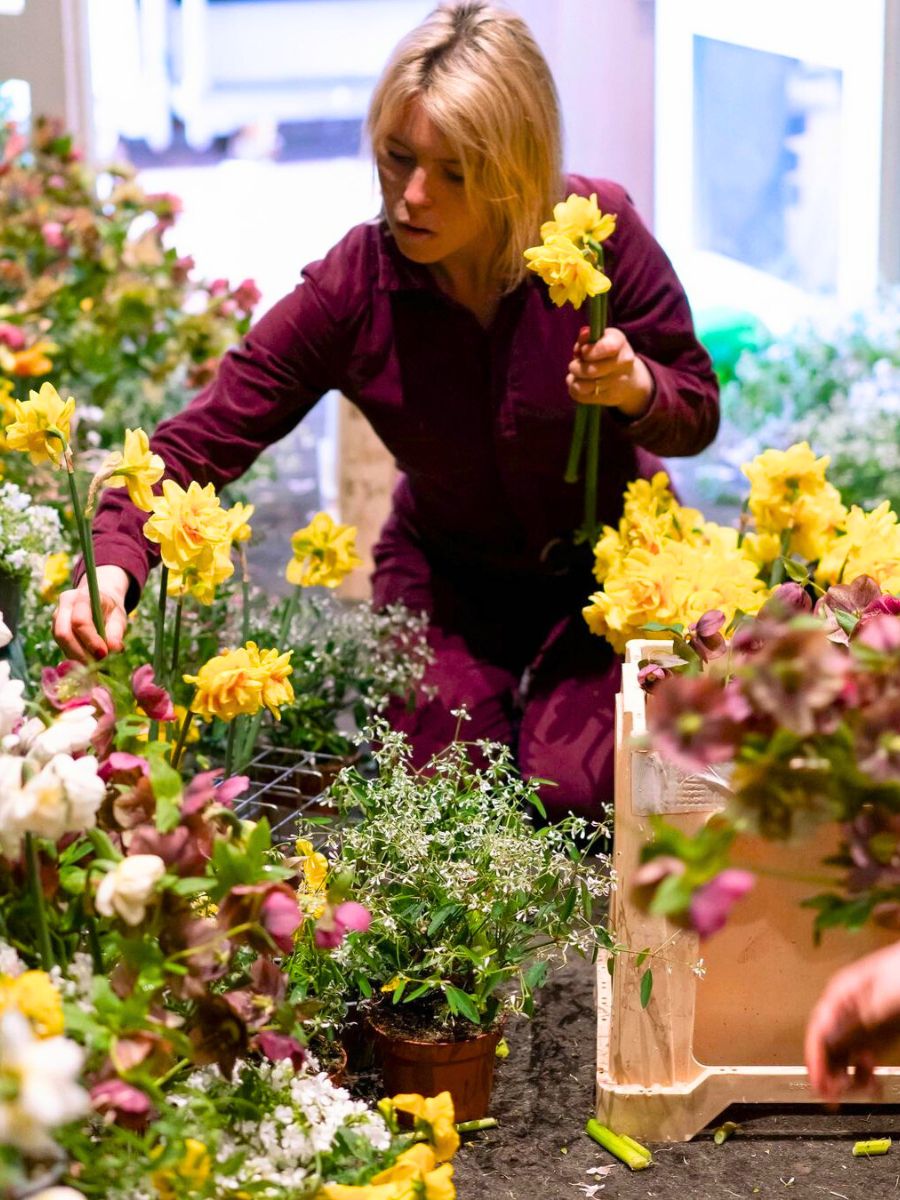 Lucy Vail working her magic with flowers