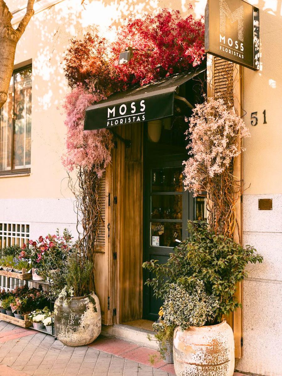 Moss Floristerias one of the most popular flower shops in Madrid