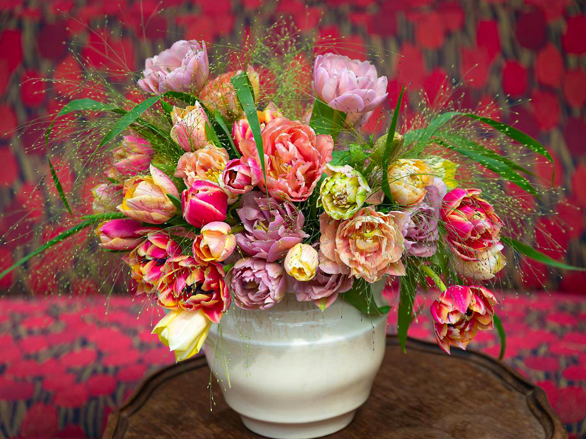 Bouquet with pink Tulips from tulip info