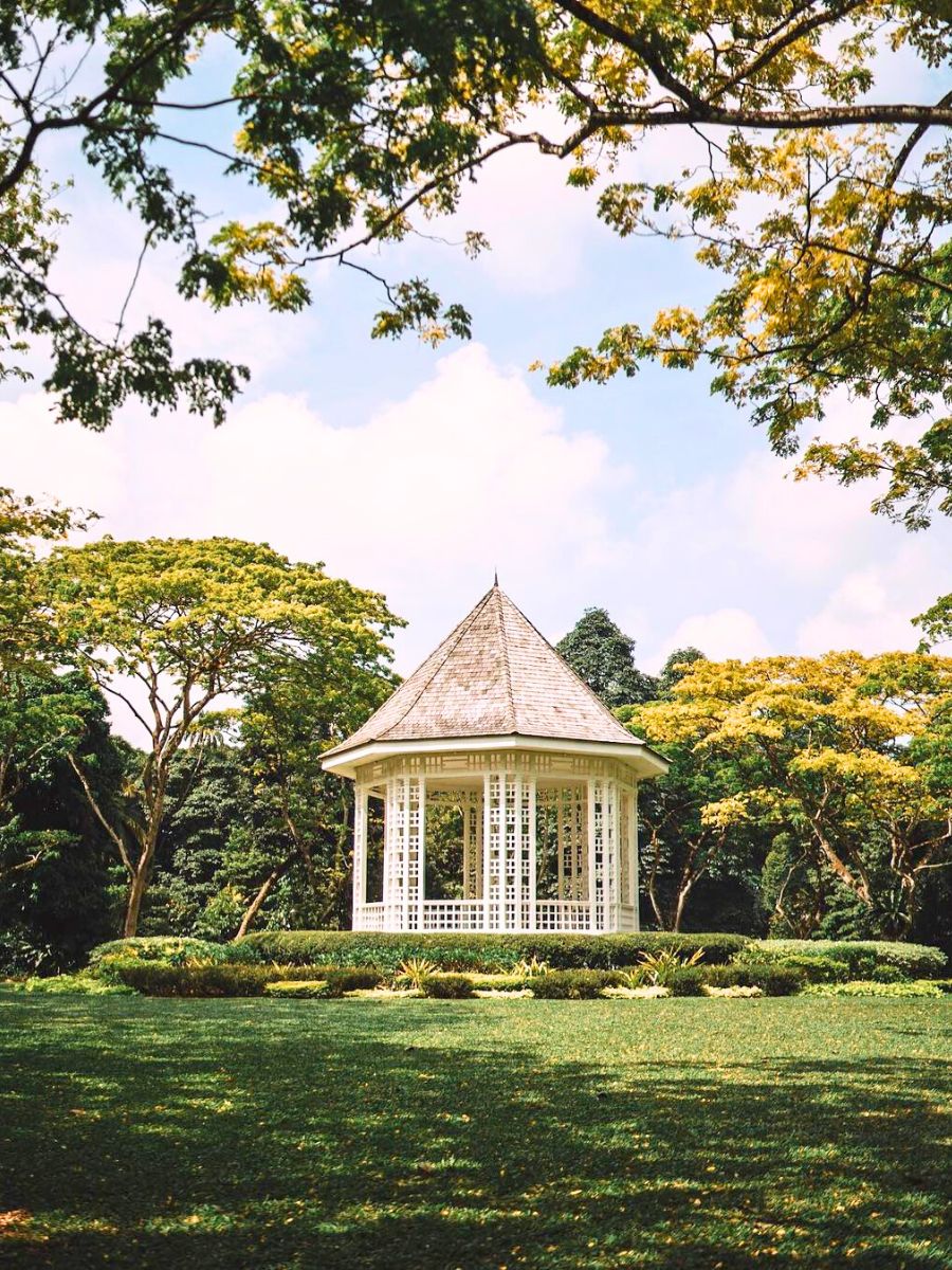 Outdoor shed at Singapore Botanic Garden