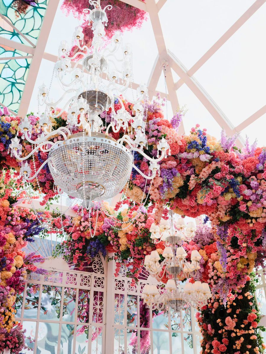 Stunning floral decor by Jeff Leatham and Manish Malhotra