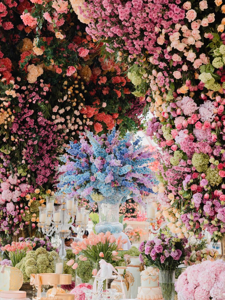 Larger than life floral installations