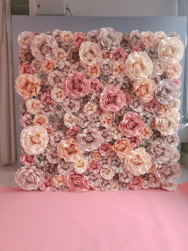 Insta-Worthy Paper Flower Walls to Swoon Over - new york paper flowers - pink paper flower backdrop photoshoot - article on thursd