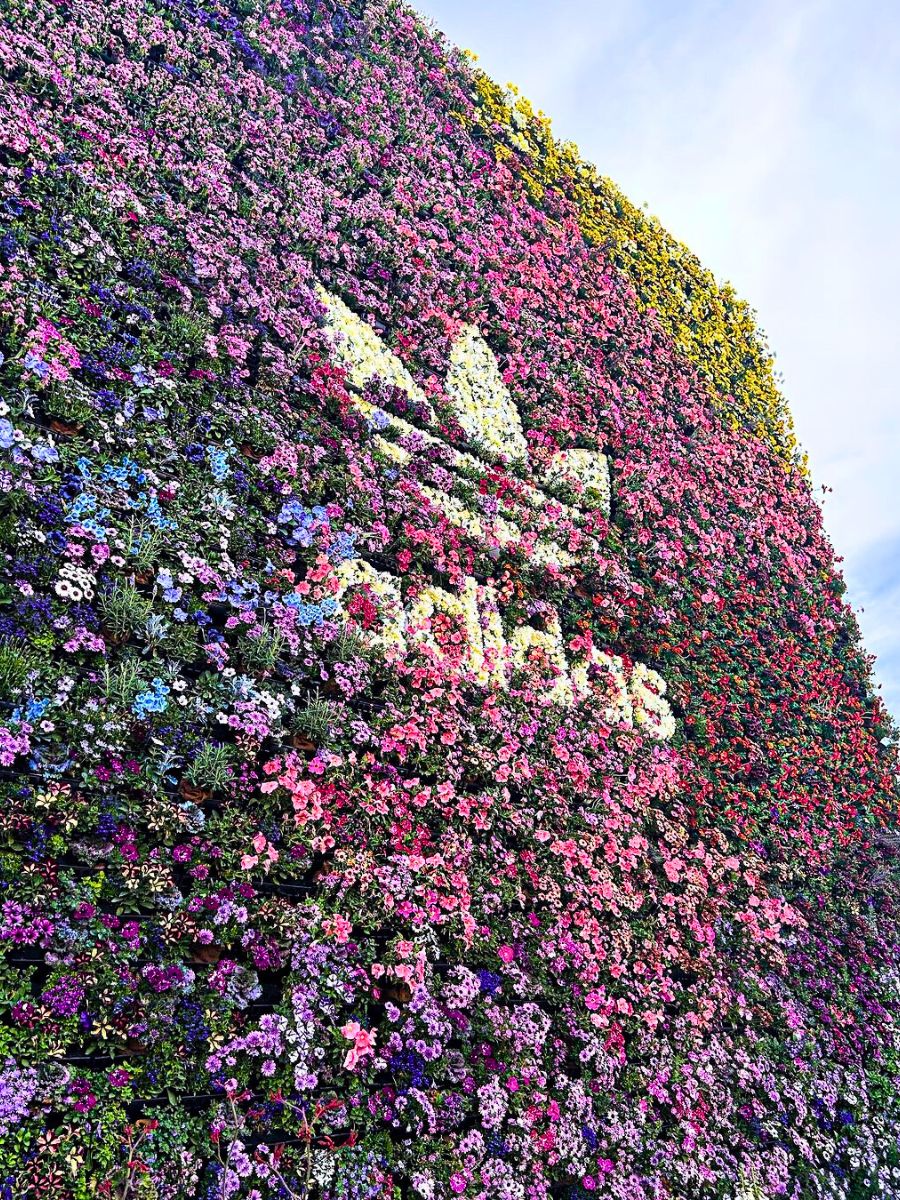 Floral installation for Coachella Adidas