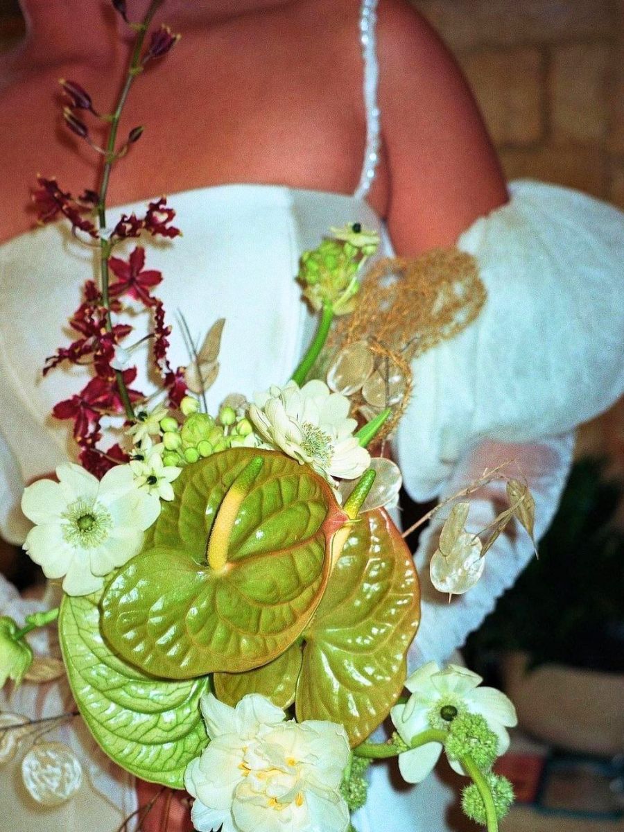 Unique bridal bouquet by Puni Petals