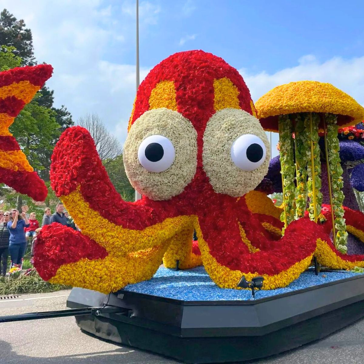 Colorful flower octopus design