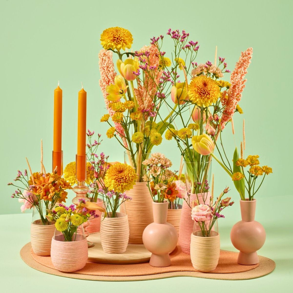Arrangements with chrysanthemums