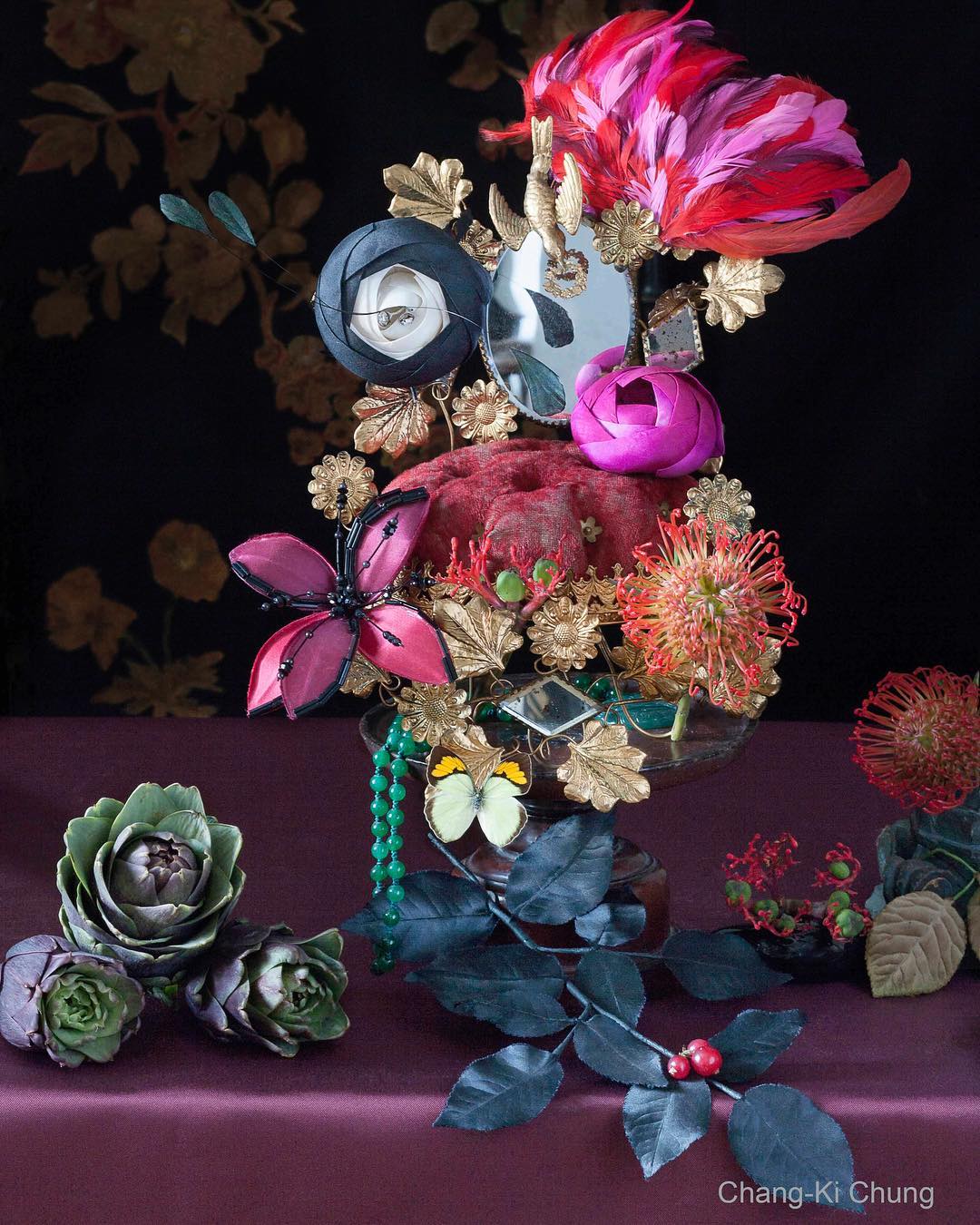 Chang Ki Chung Artfully Stacks Food and Flowers For His Still Lifes Flower Art