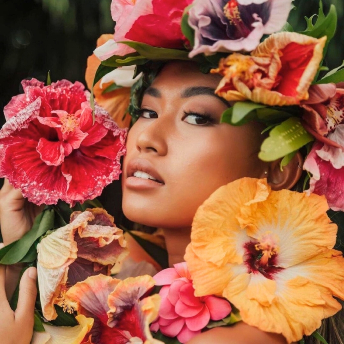 Lei Day celebrated with Hibiscus flowers