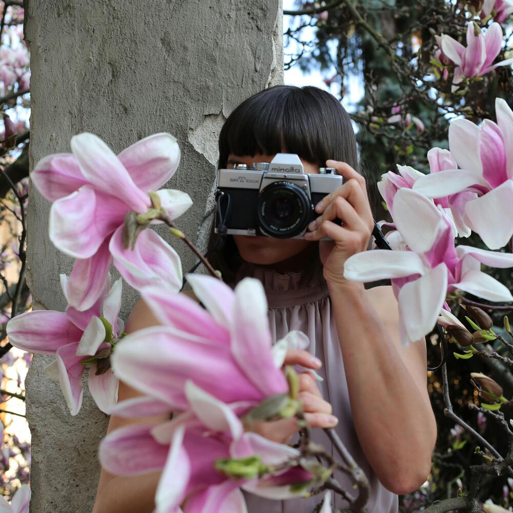 Click picture with flowers