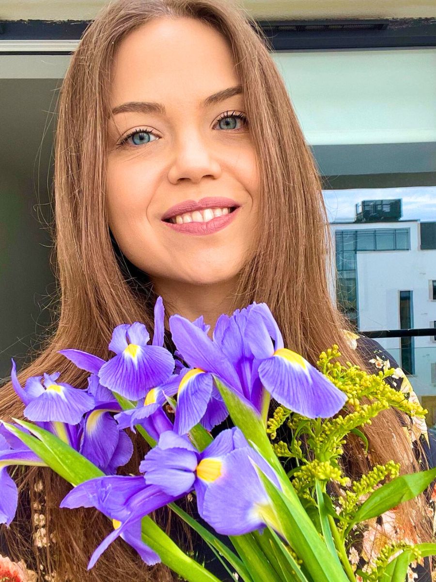 Purple irises for Iris Day