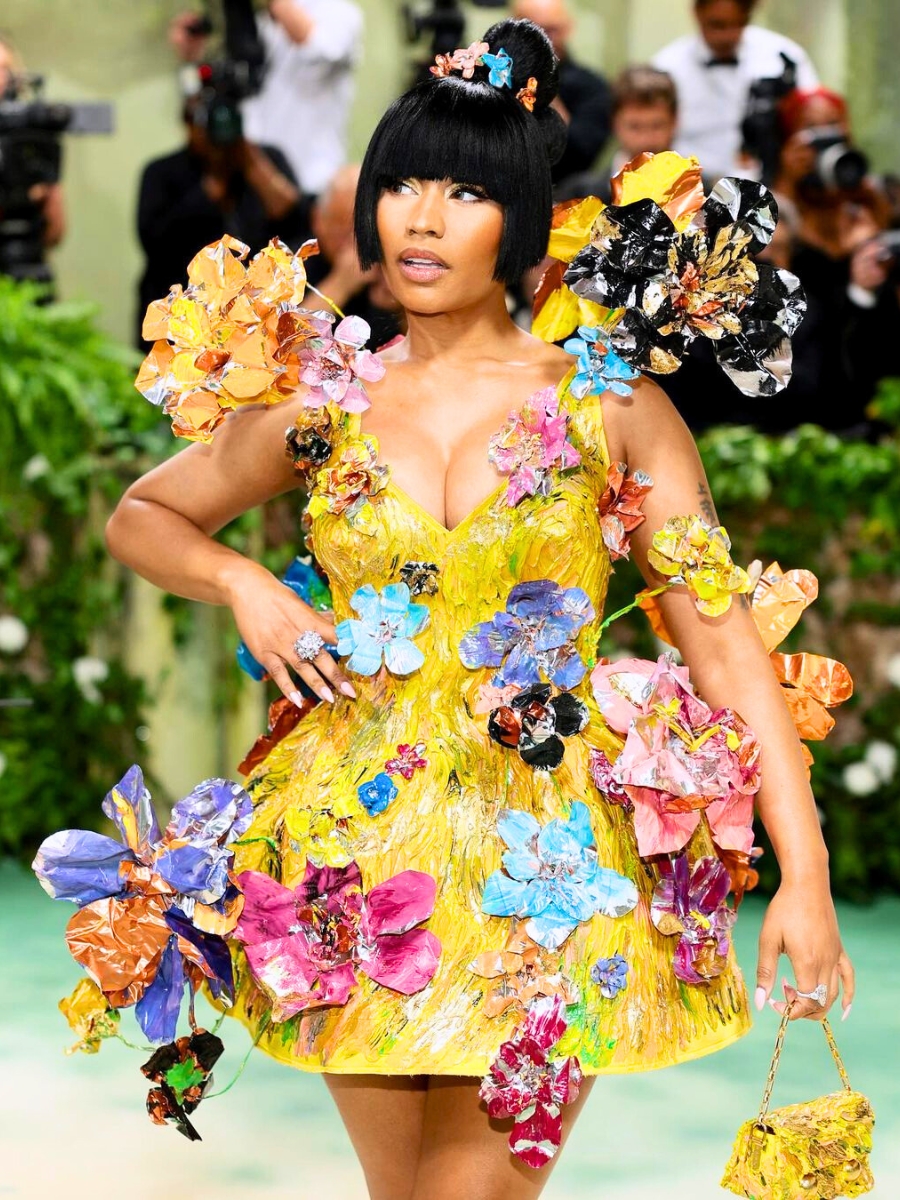 Floral Marni worn by Nicki Minaj