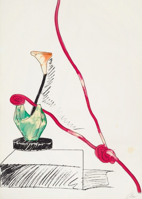 Andy Warhol's Fascination With Line Drawings and Flowers Painting