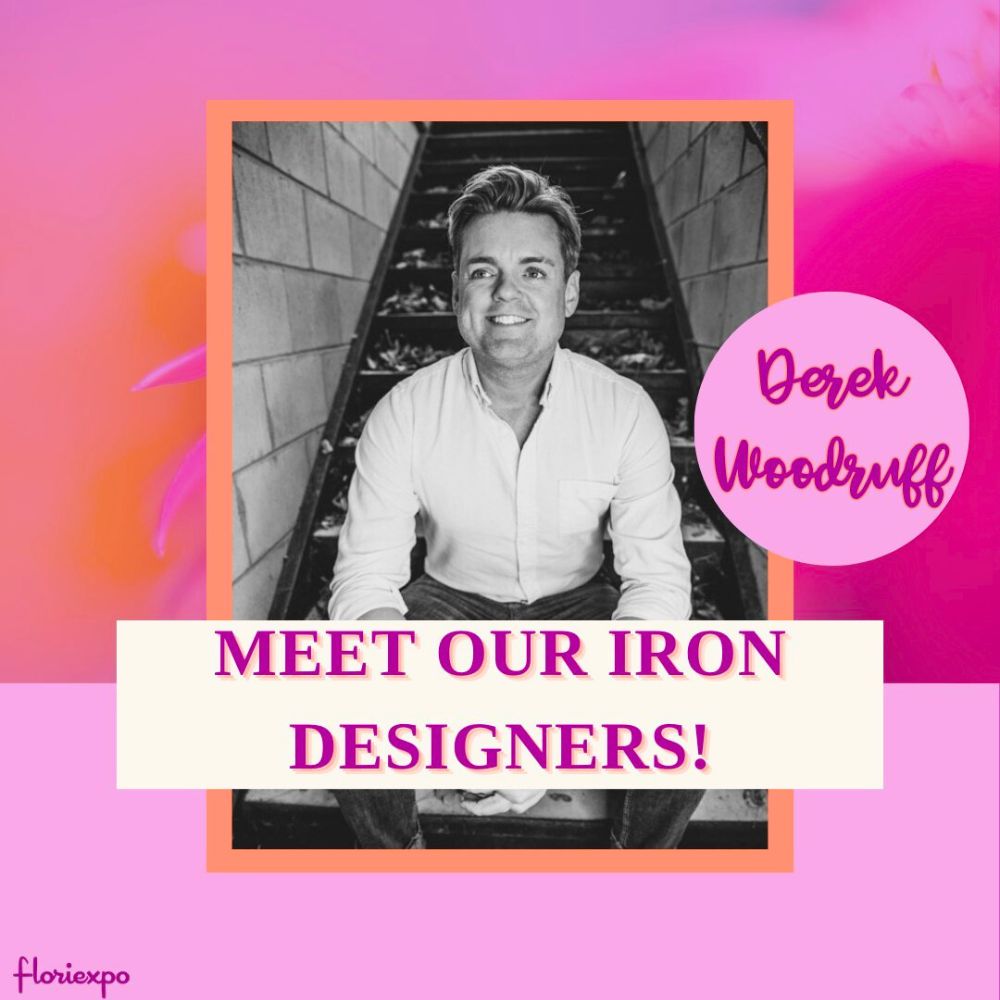 Derek Woodruff as Syndicate Sales Representative and Iron Designer Competitor at Floriexpo