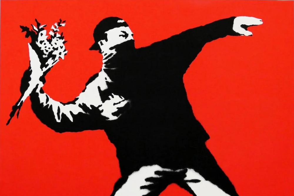 The Flower Thrower by Banksy