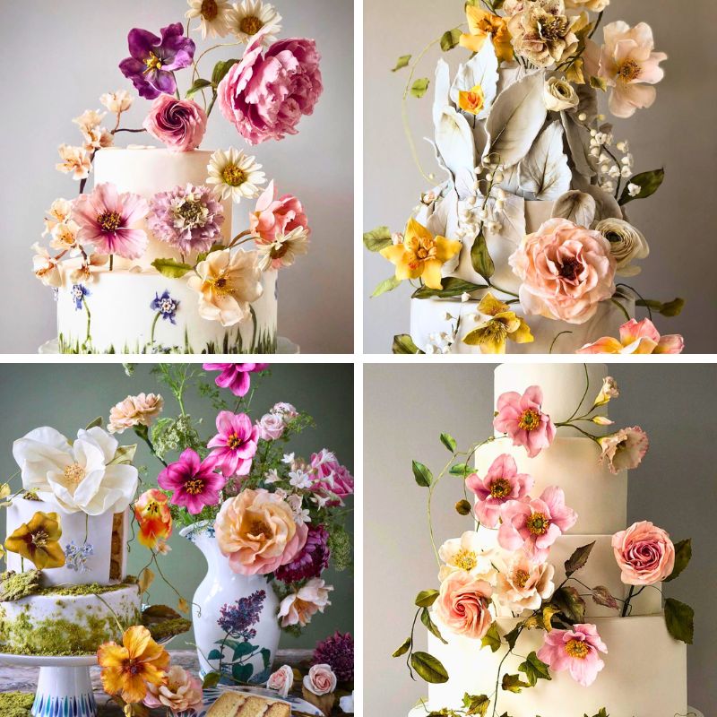 Sugar Flower cakes by Natasja Sadi