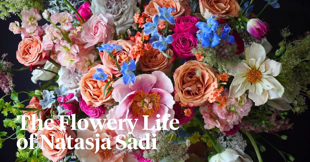 Flower arrangement by Natasja Sadi