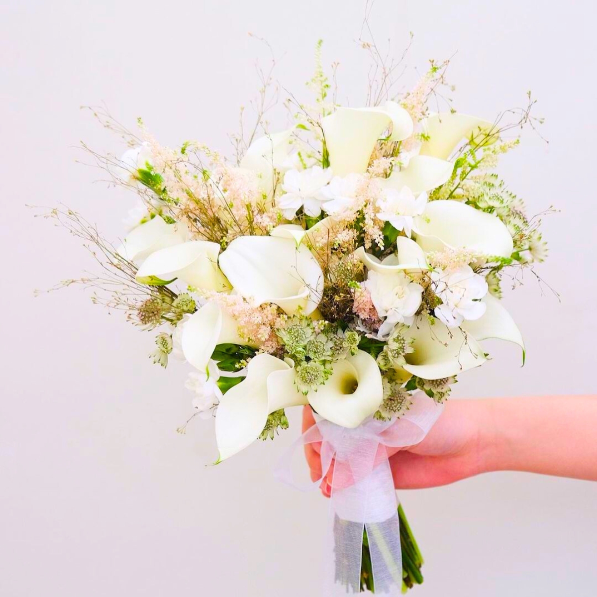 Wedding inspiration calla lily bouquet