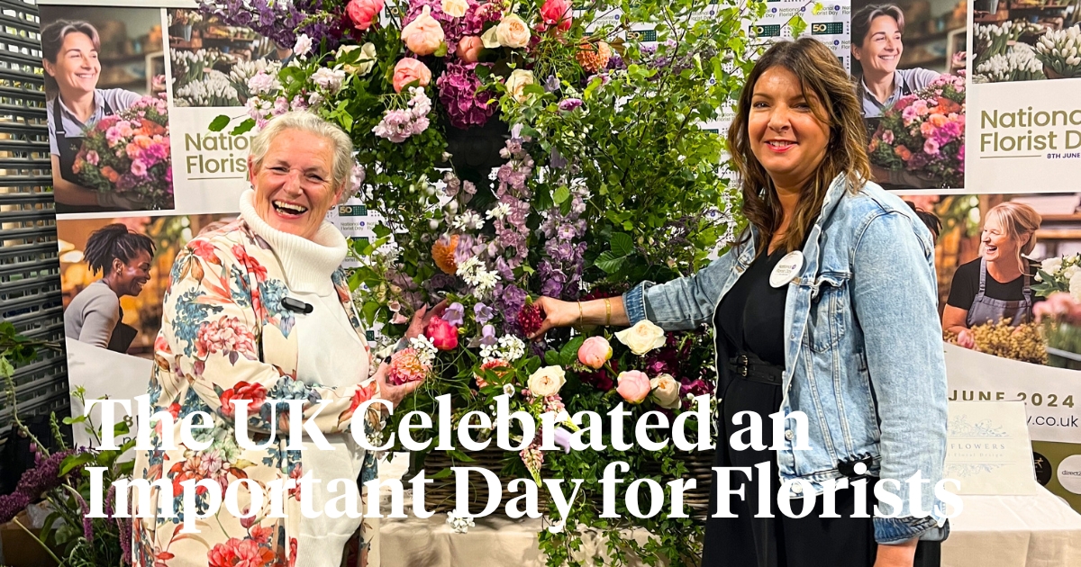 Celebration of National Florist Day in the UK