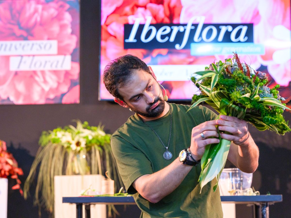 Flower workshops during the Iberflora event in Valencia