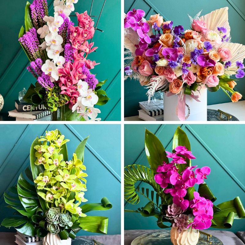 Types of floral arrangements by Luxury Flowers Miami