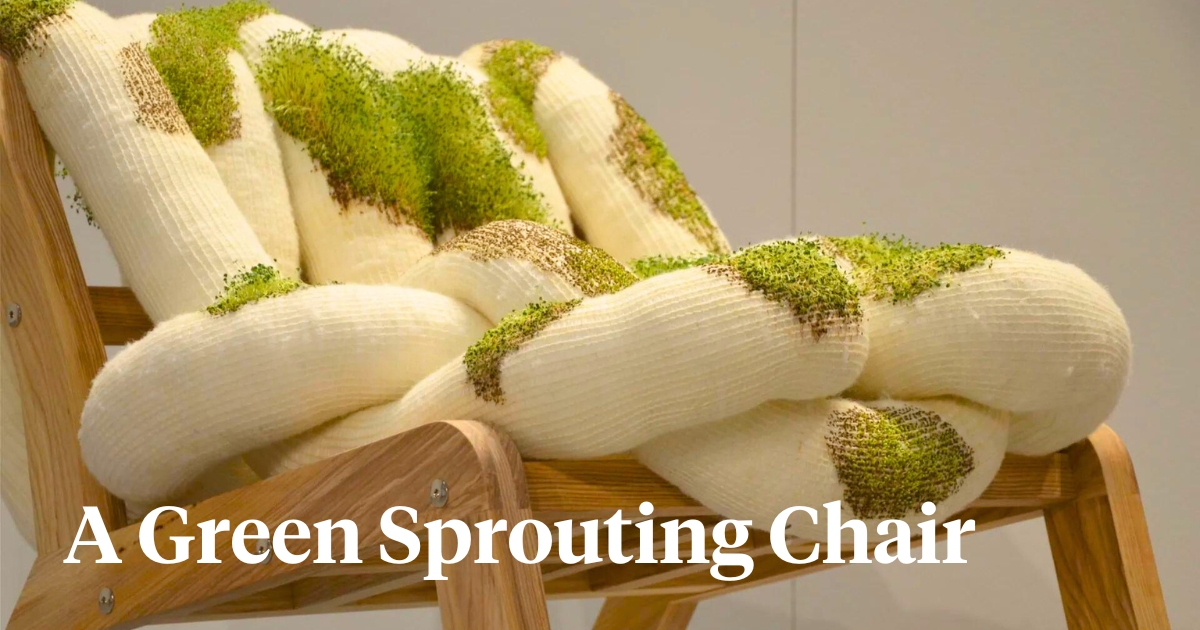 Green sprouting chair