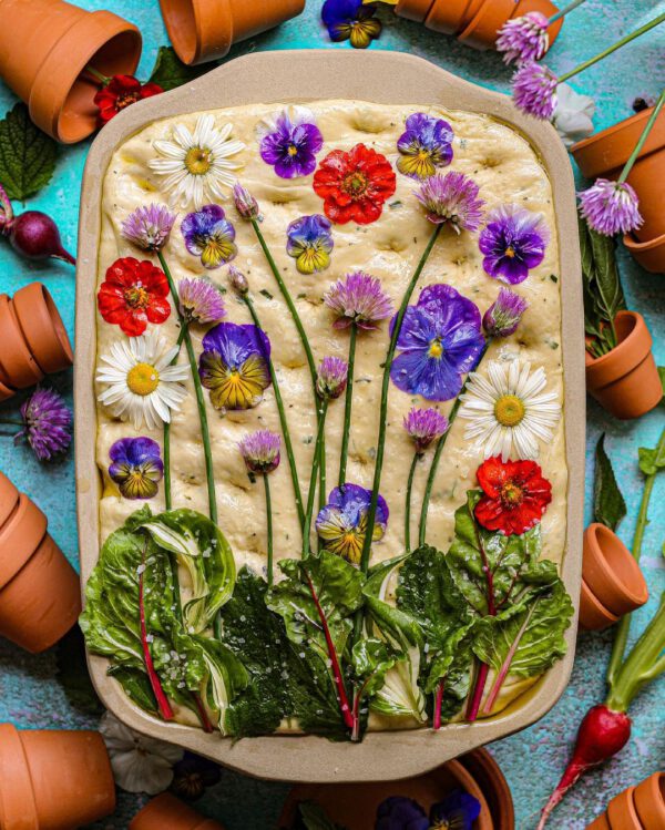 Flower Focaccia Is the Prettiest (and Tastiest) Food Trend Focaccia Art