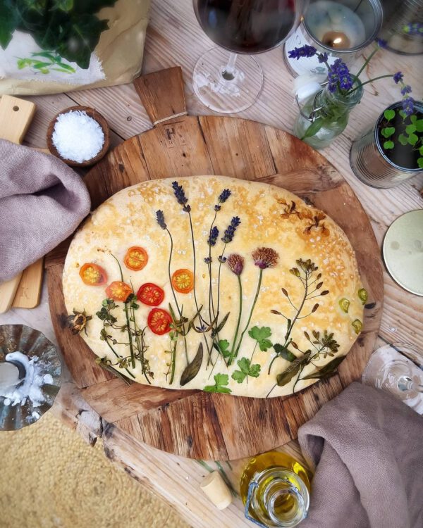 Flower Focaccia Is the Prettiest (and Tastiest) Food Trend Floral Focaccia Art