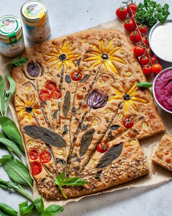 Flower Focaccia Is the Prettiest (and Tastiest) Food Trend Floral Focaccia Art