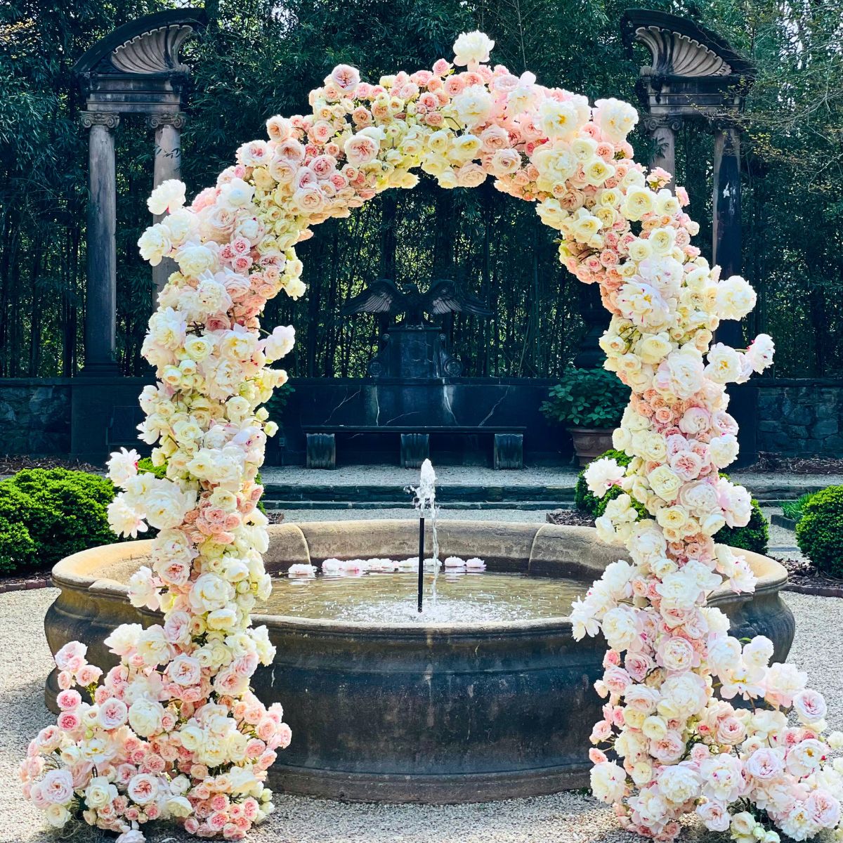 Rose arch by Bouquet Atlanta using Rose