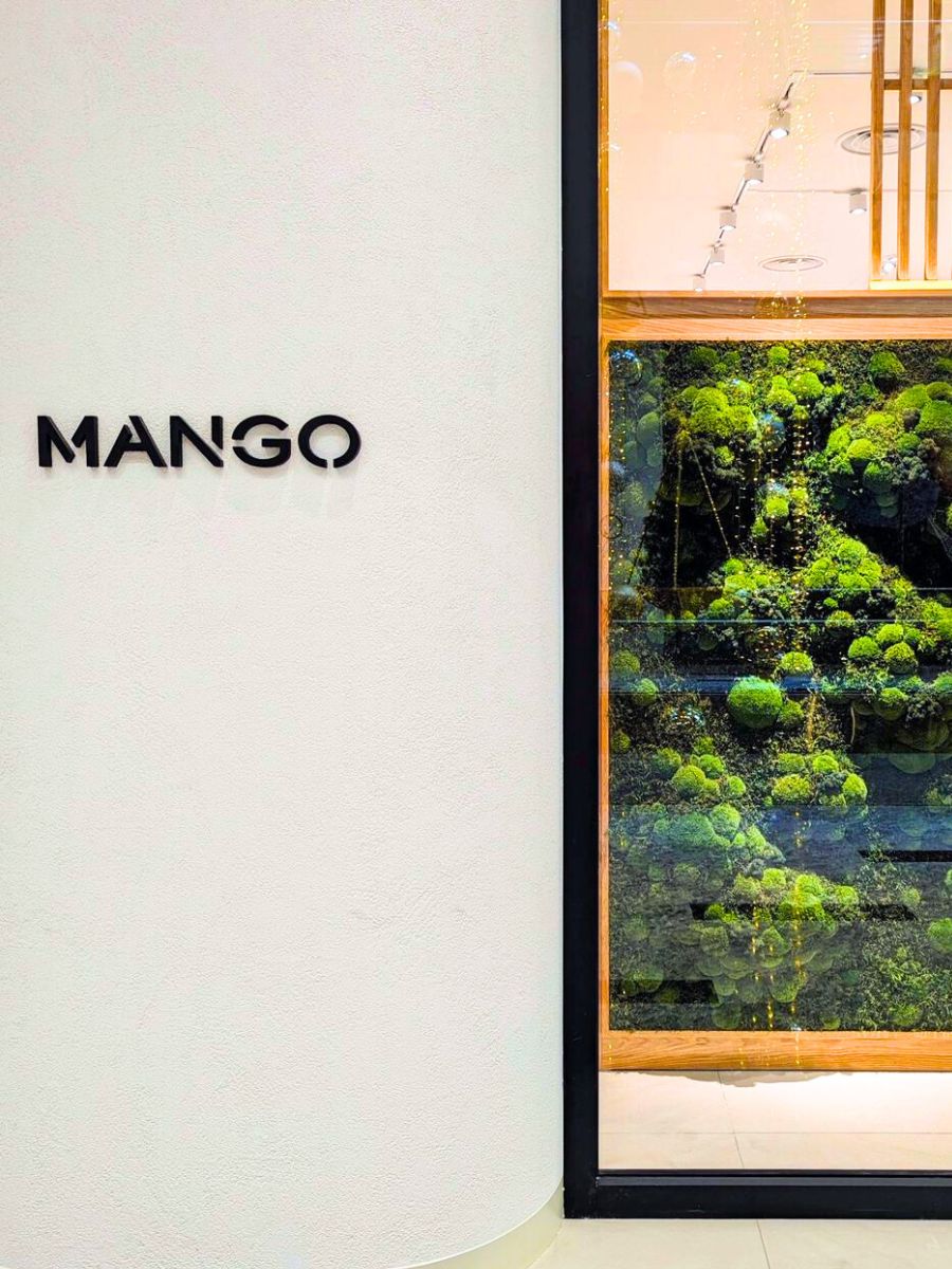 Moss wall for Mango