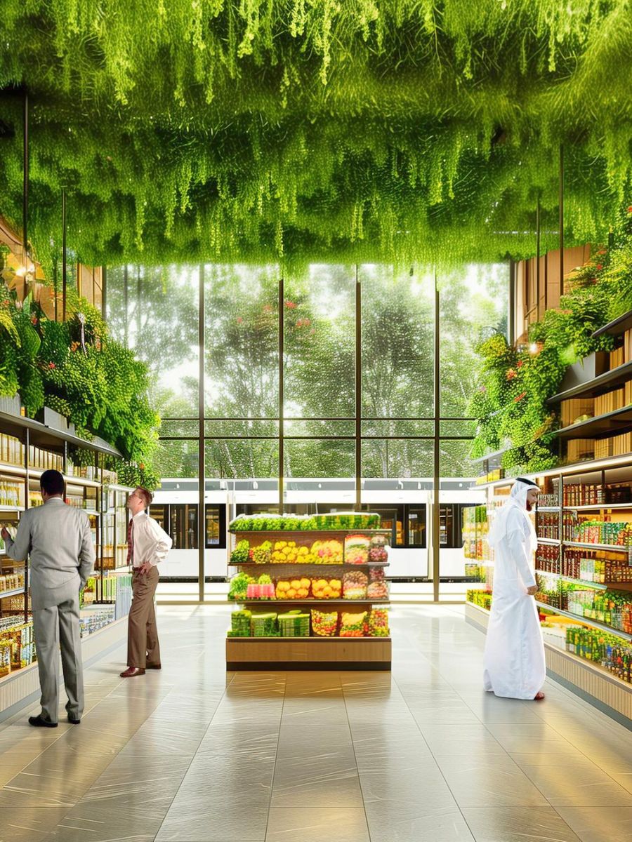 Green supermarkets as part of the Green Spine