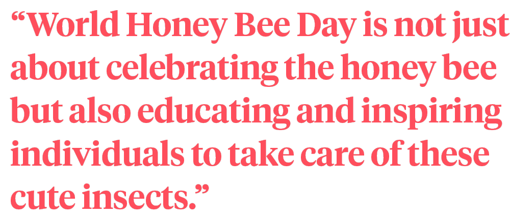World Honey Bee Day quote