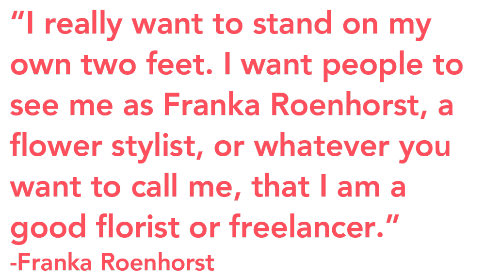 Decorum Interview Franka Roenhorst quote