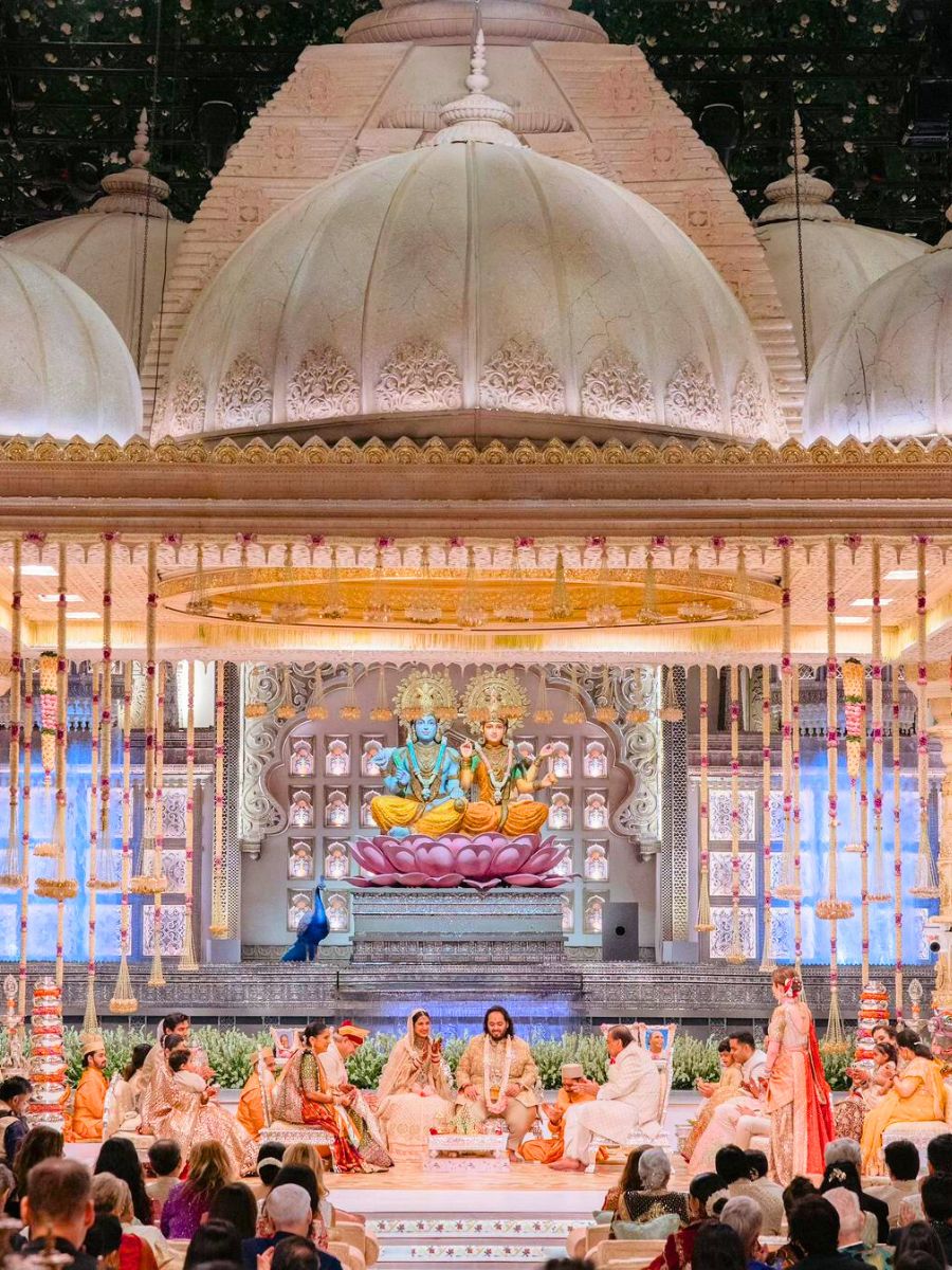 Ambani wedding stage and decor