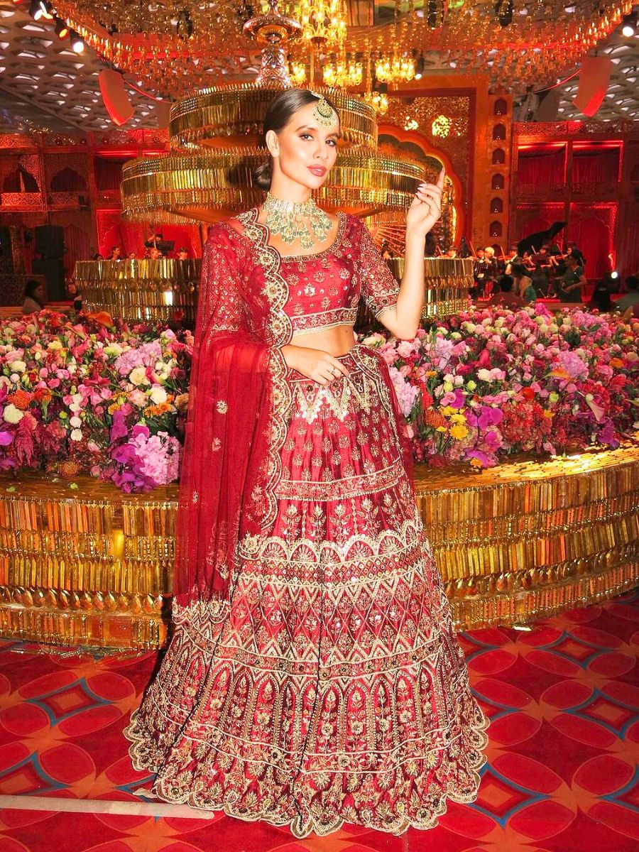 Annie Doble at Ambani wedding