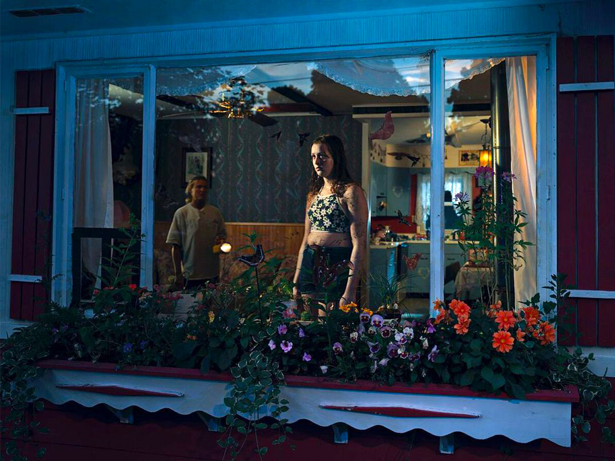 Gregory Crewdson Cinematic Floral Art blue window on Thursd