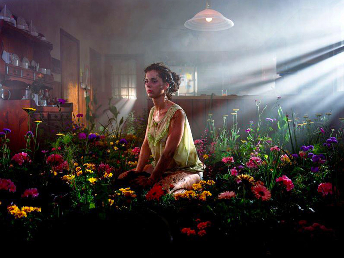 Gregory Crewdson Cinematic Floral Art flower woman