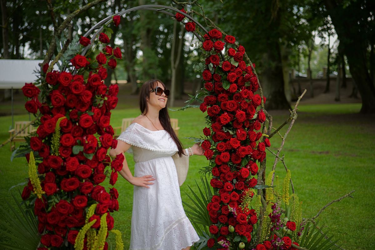 A Rose Arch as a Photo Frame