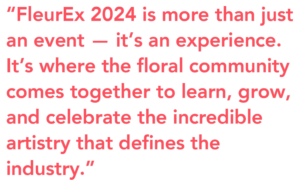 FleurEx 2024 is more than just an event quote