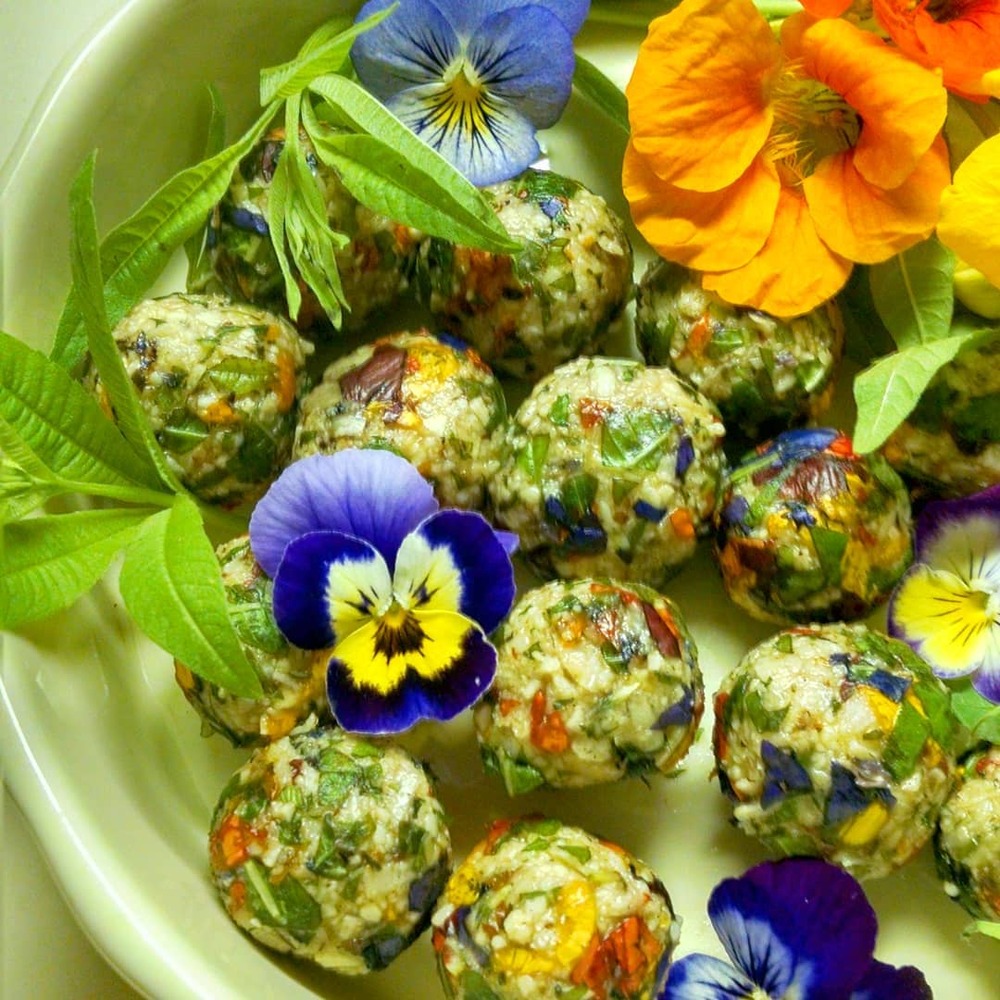 Edible Anise Hyssop for Coconut Balls