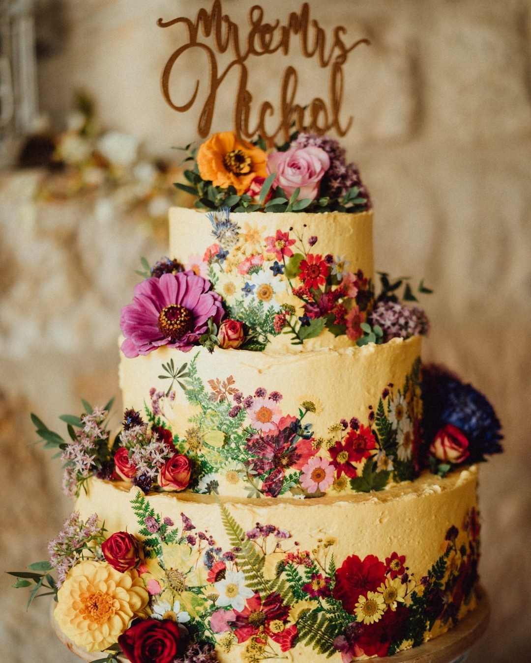 Edible Flower cake