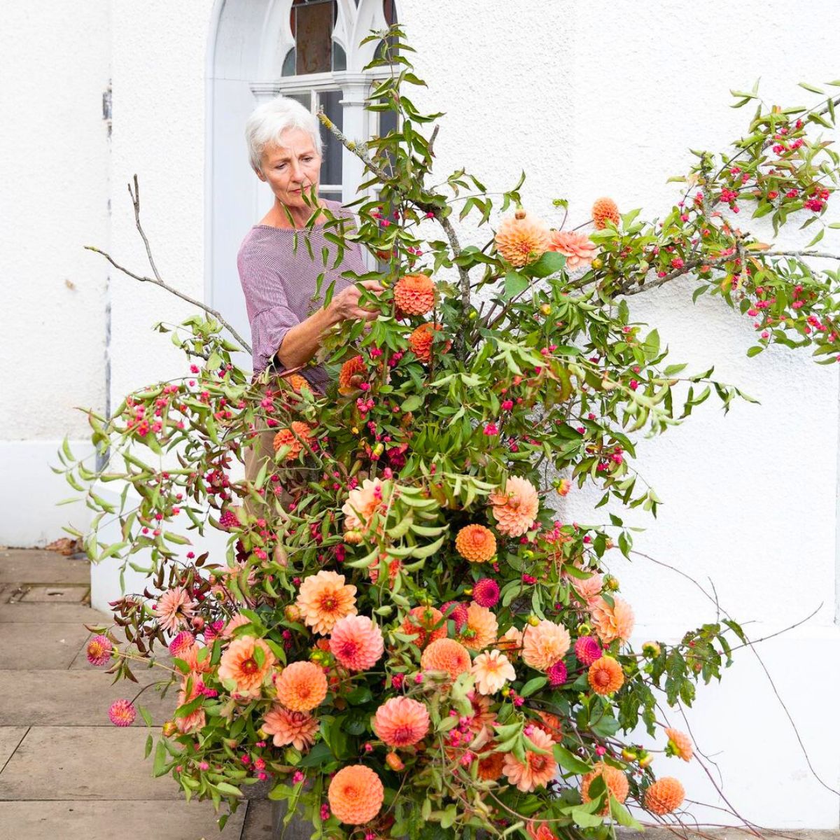 Leigh Chappel floral designer at Strawberry Hill Festival