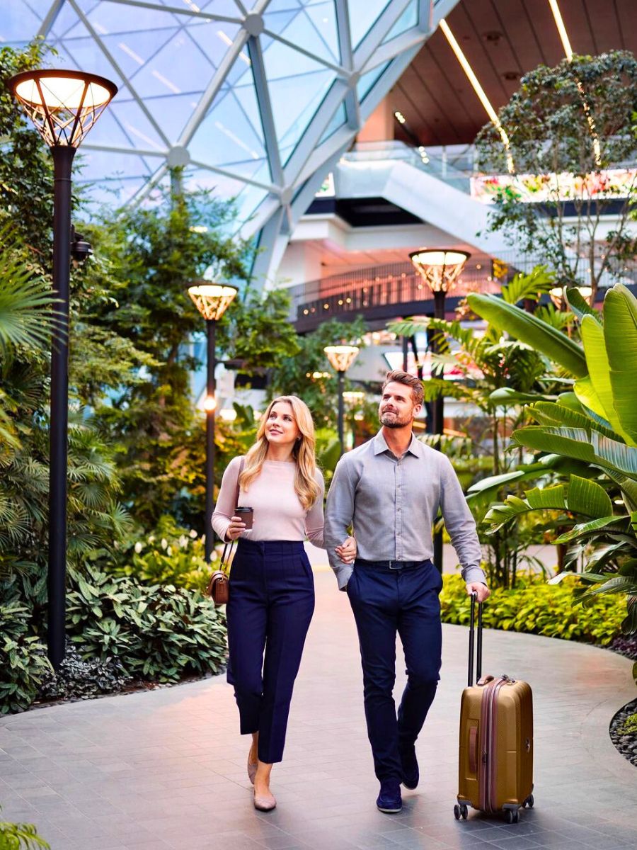 Doha airport made to relax amidst plants