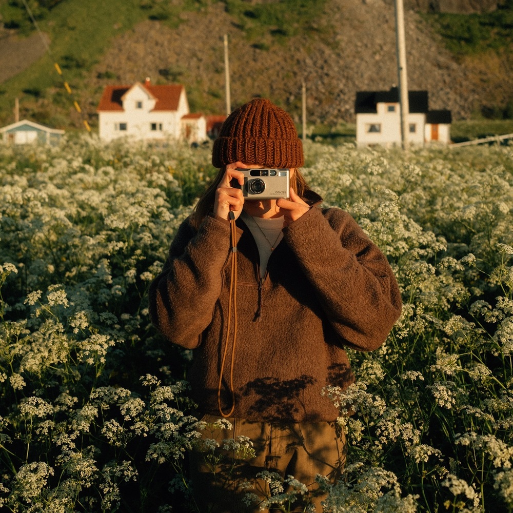 photoshoot of flowers for social media