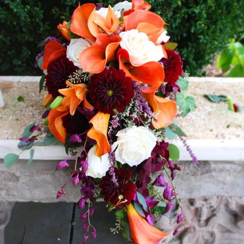 Fall calla lily arrangement